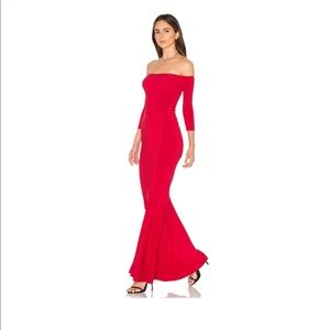 Off the Shoulder Fishtail Gown Norma Kamali NWT